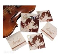 4/4 Full Set Violin Strings | Medium Gauge Premium Synthetic Core, Silver Wound D & G, Aluminum Wound A, Rich Sound, Soft Feel, Enhanced Brilliance, Power & Projection，Student Violin Strings