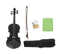 4/4 Full Size Black Lightweight Acoustic Violin Fiddle With Case Bow For Violin Beginners