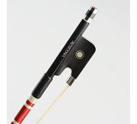 4/4 Full Size cello bow Carbon Fiber Bow with Shining Stones Natural Horse Hair Red Wire Winding