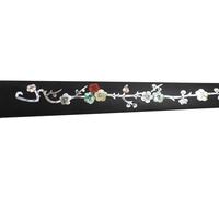 4/4 Full Size Ebony Violin Fingerboard Fretboard Inlaid Violin Accessories (Color : Fretboard 5)