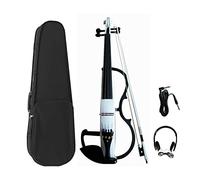 4/4 Full Size Electric Violin Maple Body Silent Electric Violin Beginners Kit with Box Headphones Bow