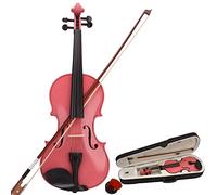 4/4 Full Size Pink Violin with Rosin, Bow & Carry Case for Beginners, Musical Instruments