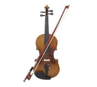 4/4 Full Size Violin Fiddle Matte Finish Spruce Face Board Ebony Fretboard 4-String Instrument With Hard Case Bow