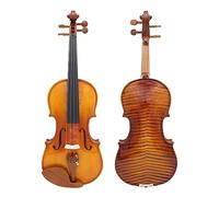 4/4 Full Size Violin Solid Wood Spruce Panel Acoustic Violin Fiddle With Case Bow Beginners Musical Instrument (Color : 3-4)