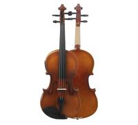 4/4 Handmade EQ Electric Violin Set Maple Panel For Performances String Musical Instruments(Vintage color)