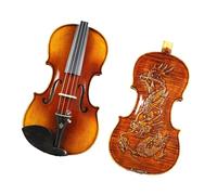 4/4 Handmade Violin Carved 4/4 Violino Strong Tone Excellent With Case And Bow