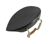 4/4 Left Hand Violin Chin rest Ebony Wood Violin Bracket With Chin rest Clamp Fiddle (4/4 ebony)