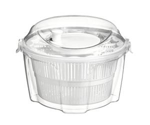 4.4 Litre Large Salad Spinner Leaf Vegetable Lettuce Herb Clean Colander Drainer