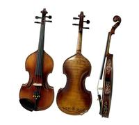 4/4 maple violin carved and inlaid with shells ebony accessories and fingerboard