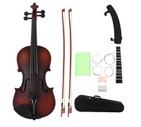 4/4 Matte Violin, Retro Violin with Ebony Chin Rest, Handcrafted and Polished, Ideal for Students and Orchestras, Includes Bows, Strings, and Violin Bag