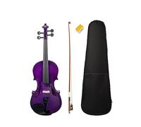 4/4 Purple Violin Student Violin Bow Bridge Case For Student Beginner