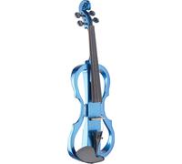 Stagg Shaped Electric Violin Outfit Metallic Blue