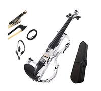4/4 Size Mark Wood Music Instrument Shadow Pick Up Carbon 3-band Equipment Electric Violin Violin (Color : A)