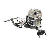 4" 4 Slot Rotary Table Horizontal Vertical with 100MM 4 JAW S/C Lathe Chuck