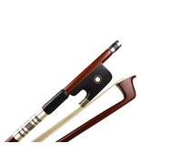 4/4 Viola Bow Brazilwood bow Ebony frog with Pearl Pattern inlaid Natural Horsehair for Students Beginners