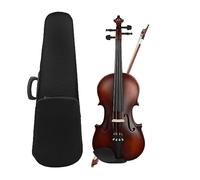 4/4 Violin Acoustic Solid Wood Matte Violino Basswood Violin With Case Bow Strings Shoulder Rest Tuner Cloth (Color : Violin Set 1)