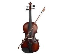 4/4 Violin Basswood Body Head Ebony Fingerboard Peg Chin Rest Tailpiece Violin For Beginner With Bow Storage Case