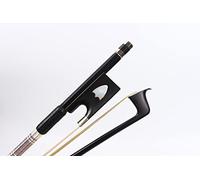 4/4 Violin Bow Light Carbon Fiber stick Ebony Frog with Natural Bow HorseHair Exquisite pattern inlaid Quick Response (pattern4)