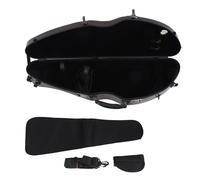 4/4 Violin Case Brown Violin Hard Case with Detachable Shoulder Strap Password Lock Carbon Fiber Storage Box