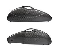 4/4 violin Case Mixed Carbon fiber Violin Box Strong Light With Password Lock (Black)