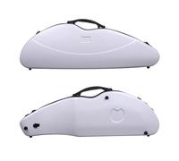 4/4 violin Case Mixed Carbon fiber Violin Box Strong Light With Password Lock (White)
