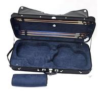 4/4 Violin Case, Plush Interior Wooden Hard Case With Hygrometer, Install 2 Violins At The Same Time, Can Put 4 Bow Sticks At The Same Time, Easy To Carry