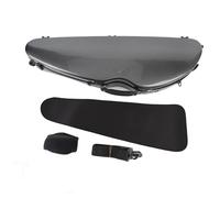 4/4 Violin Case, Protable Hard Carbon Fiber 4/4 Violin Case Built in Hygrometer Adjustable Backstrap for 4/4 3/4 1/2 1/8 Full Size Violins