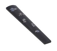 4/4 Violin Fingerboard Ebony Wood, Replacement Part with Color Shell Inlay for Stringed Instrument (Maple Leaf)