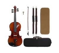 4/4 Violin Handmade Acoustic Spruce Wood Print Fiddle Kits With Case Bow For Beginners Instrument (Color : Semi Handmade Print)