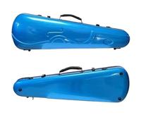 4/4 Violin Hard Case Frosted Fiddler Backpack Composite Carbon Fiber Box Triangle With Double Shoulder Violin Case(Blue)