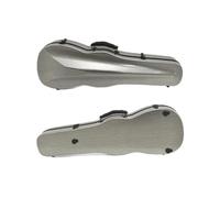 4/4 Violin Hard Case Frosted Fiddler Backpack Composite Carbon Fiber Box Triangle With Double Shoulder Violin Case(Dark silver)