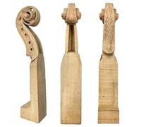 4/4 Violin Head Neck 4/5 String Maple Carving Old Man/horse/dragon/woman Head Violin Parts(Color:4 Strings 1)