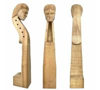 4/4 Violin Head Neck 4/5 String Maple Carving Old Man/horse/dragon/woman Head Violin Parts(Color:4 Strings3)