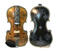 4/4 Violin Of Profession Exquisite Pattern Engraving Solid Wood Tudent Violin Adult Violin Violin (Color : 4strings white)