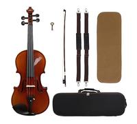 4/4 Violin Semi Handmade Acoustic Spruce Wood Painting Print Fiddle Kits With Case Bow For Beginners Instrument (Color : Semi Handmade Print)
