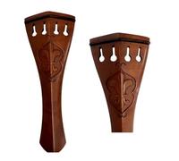 4/4 Violin Tailpieces Fiddle Tail Piece Carved Inlay Shell Ebony Rosewood Jujube Tailpiece (Color : Jujube carving)