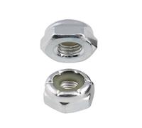 4# -40 5 6-32 8 10-24 1/4-20 5/16-18 3/8-16 US White/Black Zinc American Lock Nut Self locking(White zinc,3-8-16 (5pcs))
