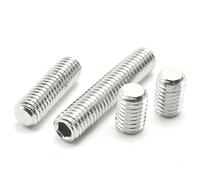 #4-40 UNC Flat Point Set Screws Hex Socket Grub Screws Pack of 100-Pieces (#4-40 x 1/2")