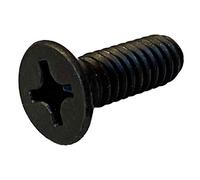 4-40X3/8 Phillips Flat Machine Screw Fully Threaded Black Oxide (Pack of 100)