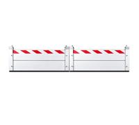 4.48 x 1.4m Flood Protection Barrier Street Aluminum Flood Barriers Water Stopper Flood Guard Basement Reusable Anti Flood Barrier for Garage Door Flood Water Barrier for Doors
