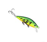 4.4g Floating Minnow Lure 50mm with 3D Eyes and Lifelike Finish Plus Rattle for Broad-Spectrum Freshwater and Saltwater Use (A)