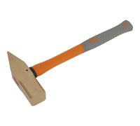 4.4lb Cross Pein Engineers Hammer - Non-Sparking - Fibre Glass Shaft - BS 876 Loops Clear One Size