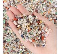 4.4lb Natural Gravels,Mixed Tumbled Stones, Polished Pebbles, Small Decorative Rocks for Fish Tanks, Candle Holders, Plant Pots, Garden & Vase Filler (Mixed Stones)