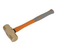 4.4lb Sledge Hammer - Non-Sparking - Fibre Glass Shaft - Shock Absorbing Grip