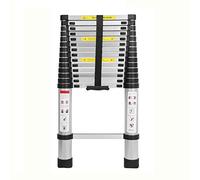 4.4M / 14.4FT Telescopic Ladder, Heavy Duty Aluminum Telescoping Ladders, Multipurpose Extension Ladder for Loft Roof Indoor Outdoor, 150kg Load Capacity