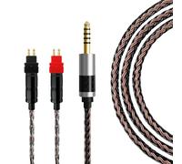 4.4mm Balanced Headphone Cable Gen 2 Compatible with Sennheiser HD600 Cable, HD 660S2, HD 660 S, HD 650, HD6XX, HD58X / 5N OCC Silver Plated Braided Cord for WM1A, WM1Z, NW-ZX505 Music Player - 4feet