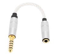 4.4mm Balanced to 3.5mm Stereo Male to Female Headphone Adapter Cable for High Resolution Players