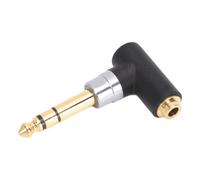 4.4mm to 6.35mm Adapter, Rugged Aluminum, Gold Plated Connectors