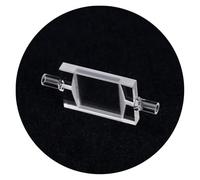 4.5 * 22.5 * 33mm Quartz Flow-Through Cell, 2mm Optical Path Length, Integrated Melted Optical Adhesive Spectral Analysis Cell