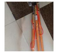 4.5 5.5 6.5 10m Long Telescopic Rescue Rod, Fiberglass Pool Rescue Hook with Pole, Pool Safety Pole Orange for Flood Control & Marine Salvage(3 Pieces,L-1.25-6.5m(4.1-21ft))
